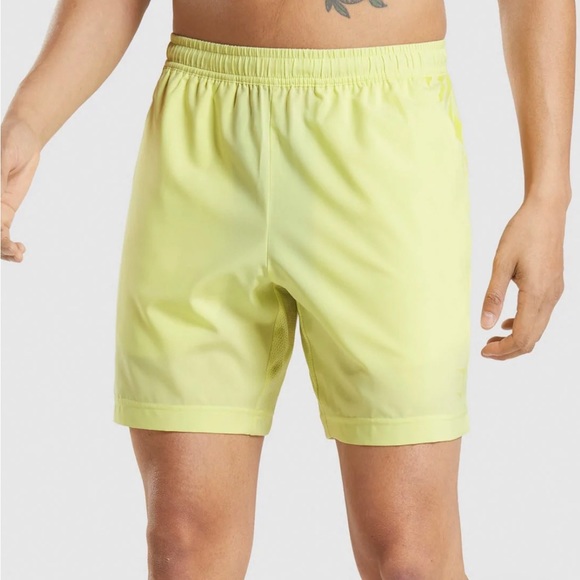Gymshark | Shorts | New Gymshark Sport Stripe 7 Shorts In Firefly Green  Size Large | Poshmark